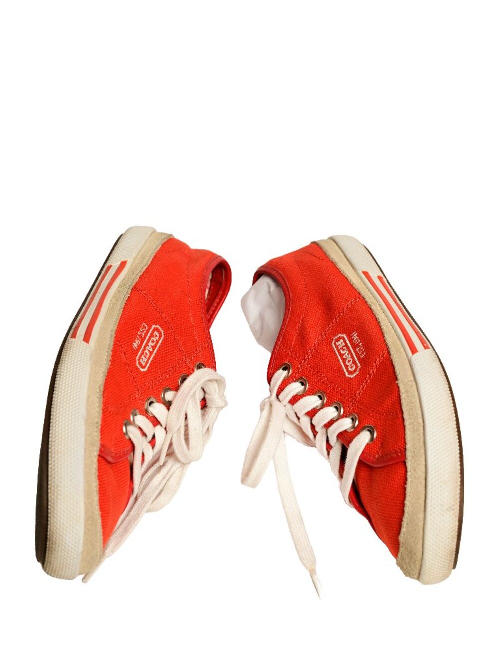 COACH - Orange Canvas Sneakers Size 8- Casual / Y2K - Picture 9 of 13